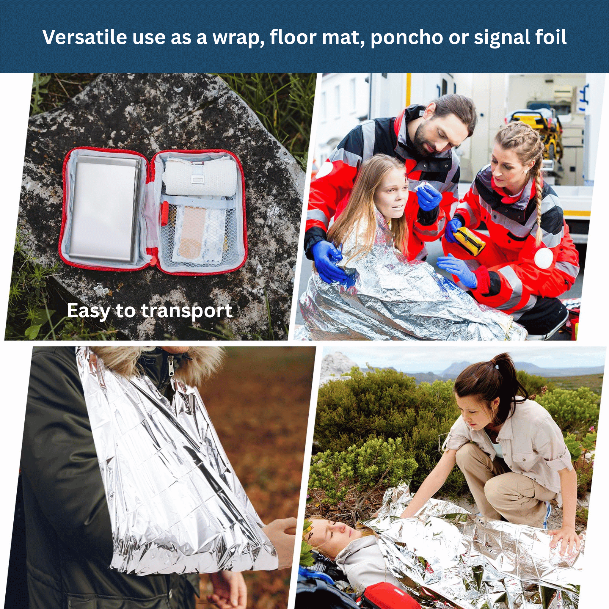 EmergencyShield – Waterproof Insulating Blanket