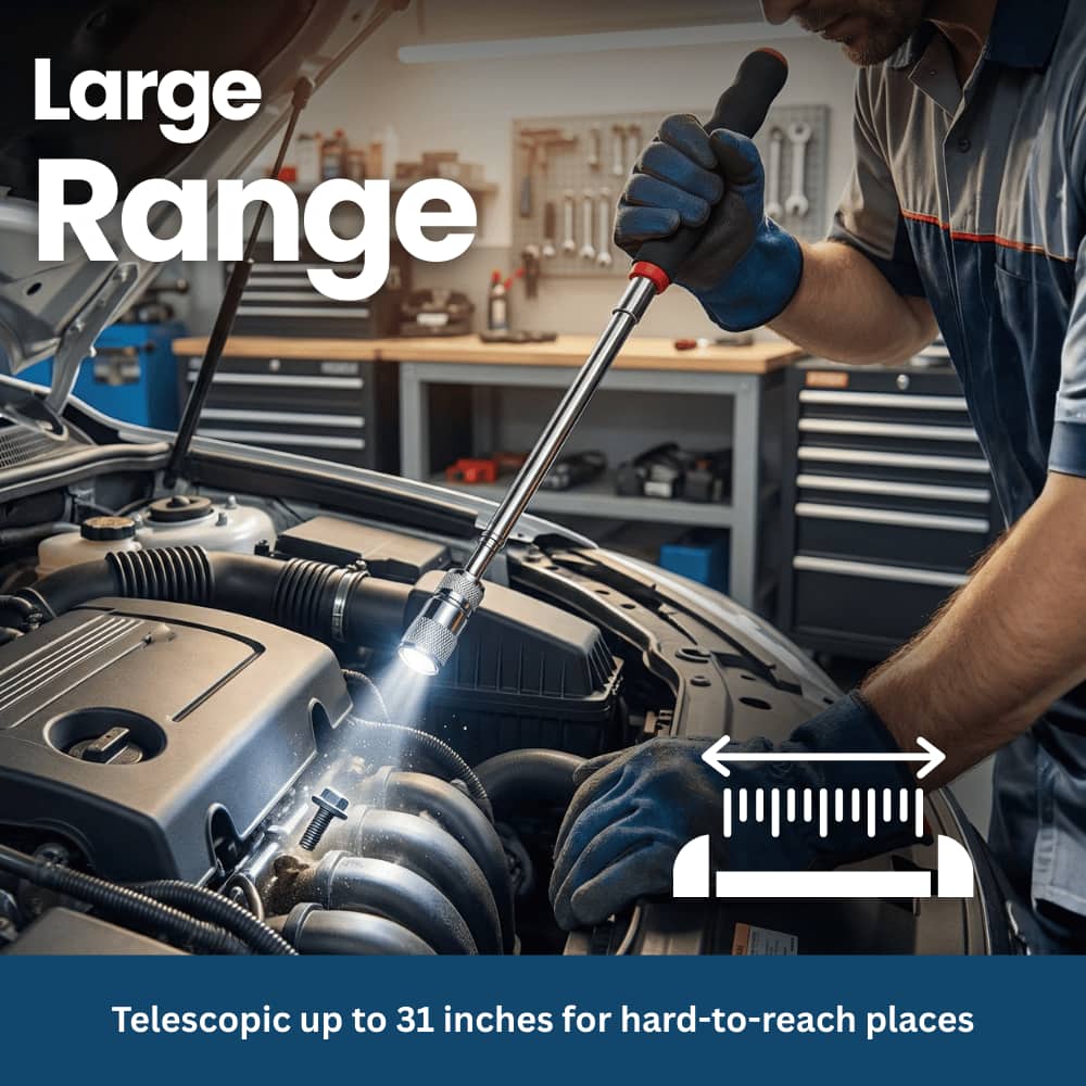MagniGrip Pro – Telescopic Magnetic Pickup Tool with LED