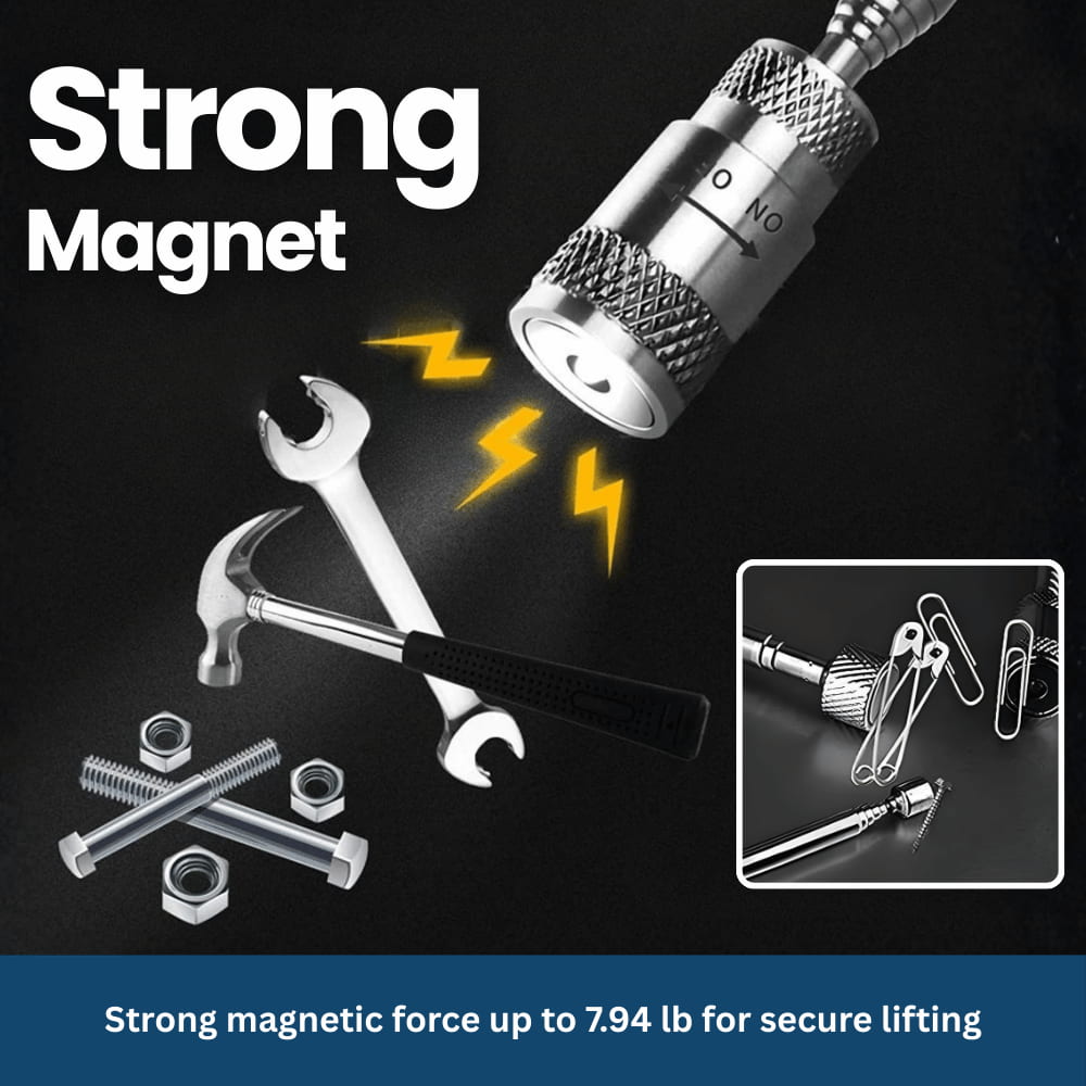 MagniGrip Pro – Telescopic Magnetic Pickup Tool with LED