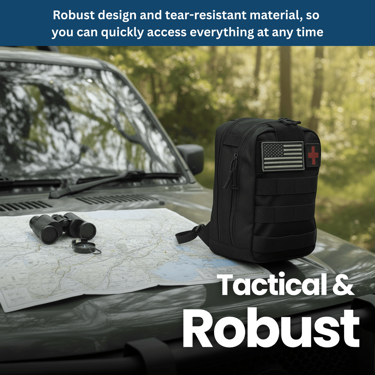 Tactical Emergency Backpack – 30+ Survival Tools in One Compact Kit
